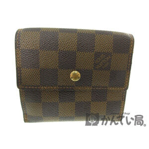 Louis Vuitton Double Hook Wallet Compact Ebene Brown